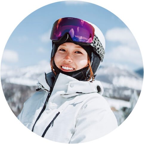 プロスキーヤー勝浦由衣