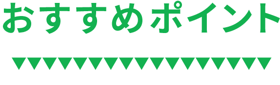 おすすめのポイント