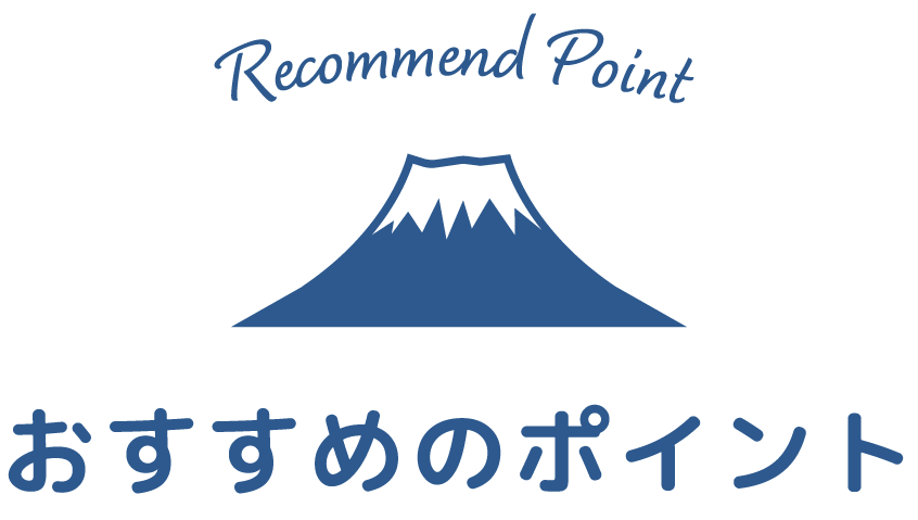 おすすめのポイント