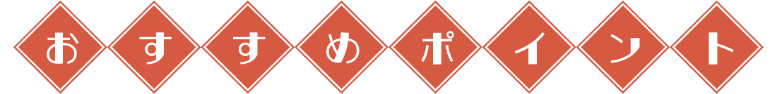 おすすめポイント