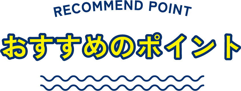 おすすめのポイント